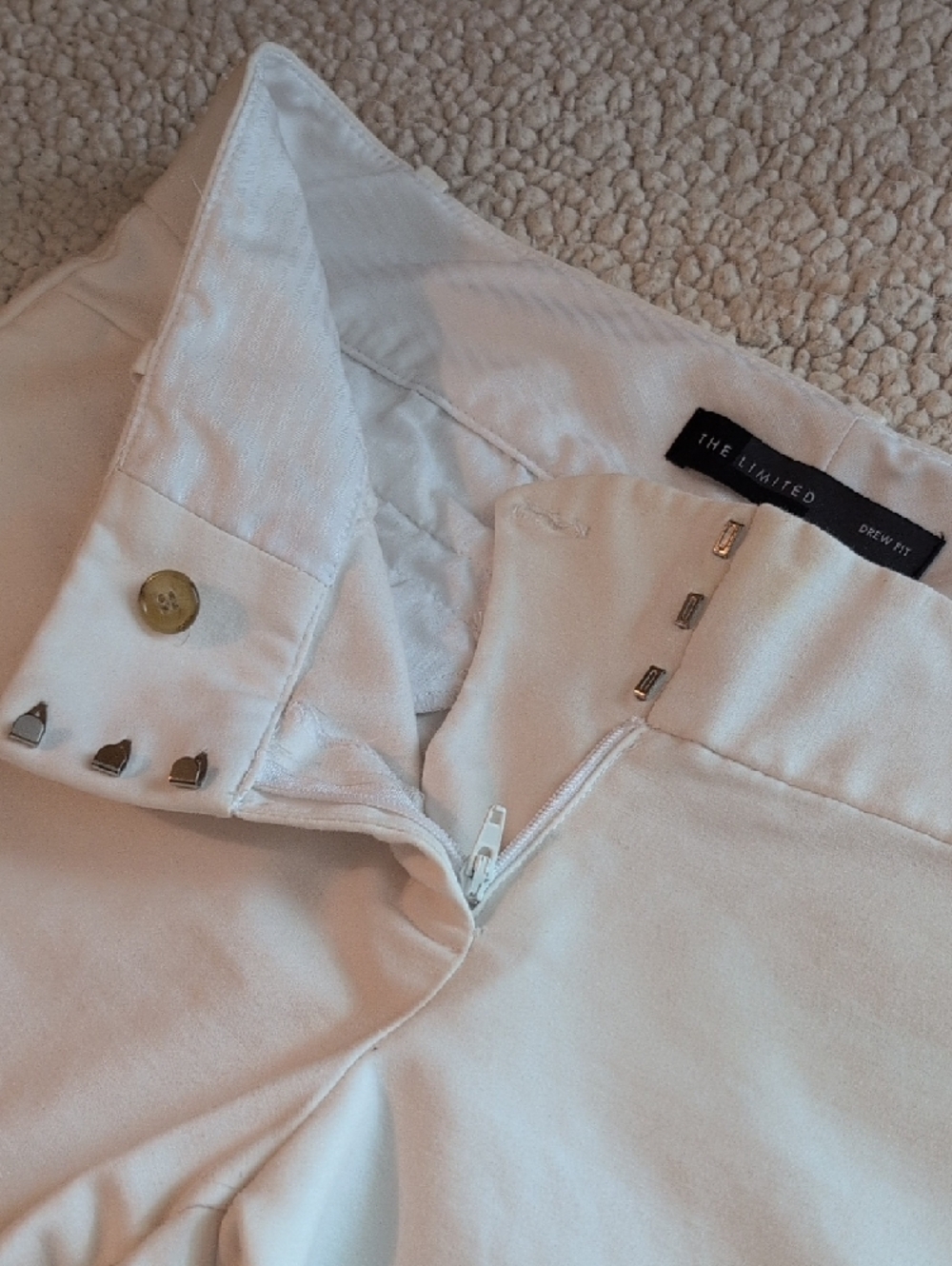 The Limited Cream Straight-Leg Pants - Picture 2 of 5